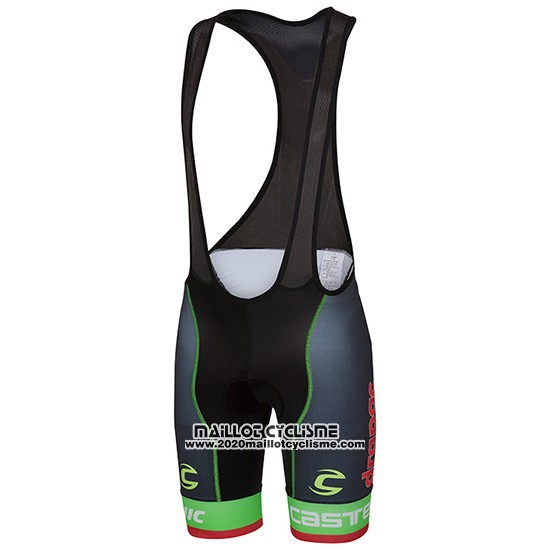 2017 Maillot Ciclismo Cannondale Vert et Bleu Manches Courtes et Cuissard
